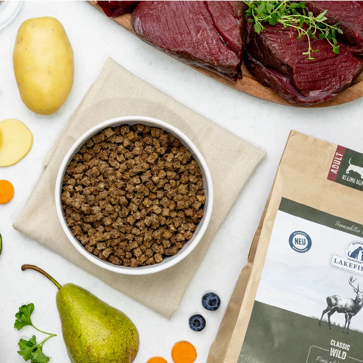 Single Protein Deer Dry Food for Small Dogs