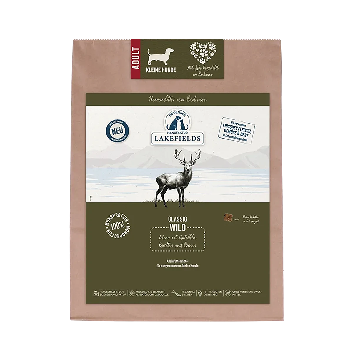 Single Protein Deer Dry Food for Small Dogs
